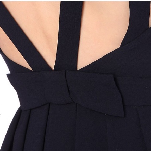 Claudie Pierlot rencontre bow crepe skater dress - Picture 6 of 8